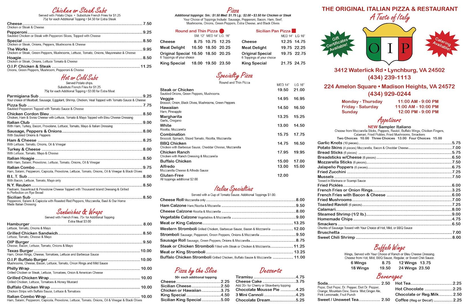 Original Italian Pizza & Restaurant